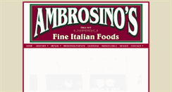 Desktop Screenshot of ambrosinos.com
